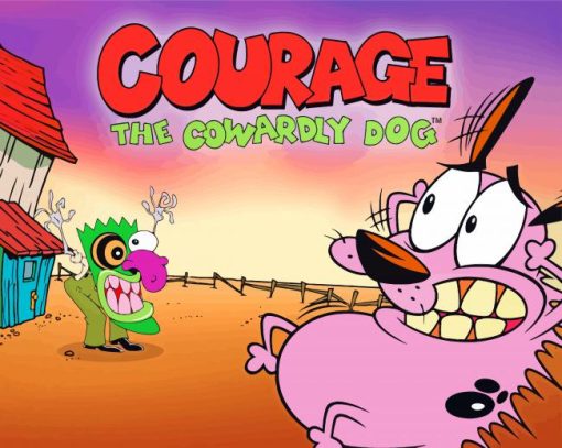 courage the cowardly dog paint by number