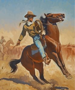 cowpuncher-Maynard-Dixon-paint-by-numbers