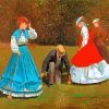 Croquet Scene Winslow Homer paint by number