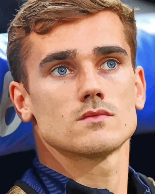 Cute ﻿Antoine Griezmann Player Paint By Numbers