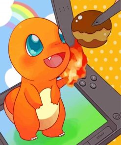 cute-pokemon-charmander-paint-by-numbers