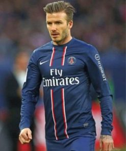 The footballer Player Beckham paint by numbers