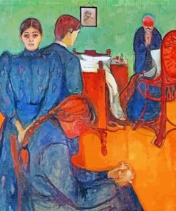 Death In The Sick Room Edvard Munch Paint By Numbers
