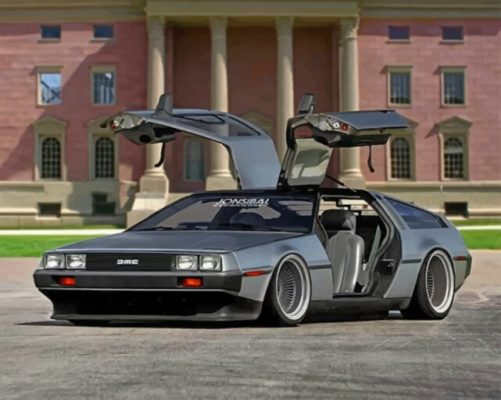 Black Delorean Paint by numbers