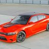 dodge-charger-daytona-392-front-view-exterior-orange-sedan-paint-by-number
