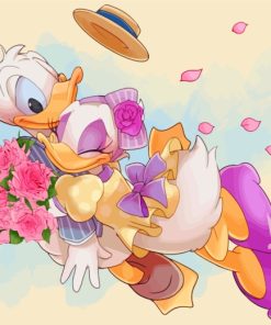 Donald And Daisy Art paint by nulmbers