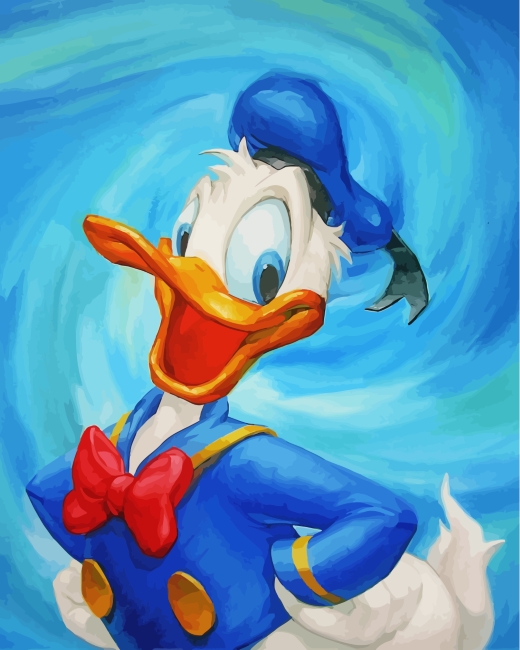 Donald Duck paint by numbers