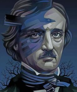 Edgar Allan Poe Illustration Paint by numbers
