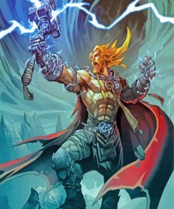 God Of Thunder paint by numbers