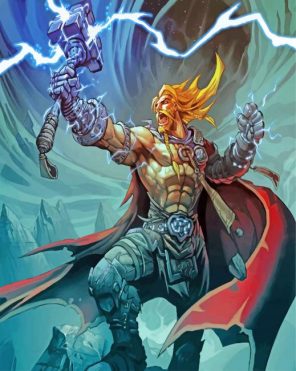 God Of Thunder paint by numbers