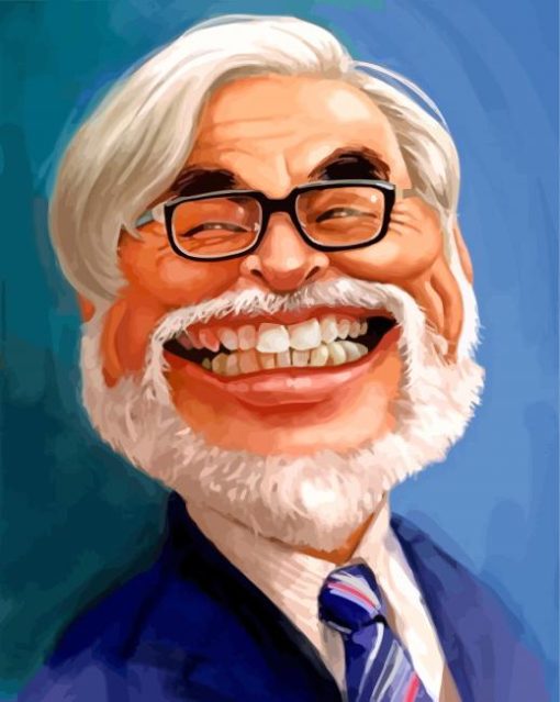 hayao miyazaki Caricature paint by numbers