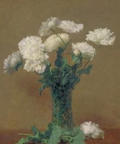 Henri Fantin Latour Peonies paint by numbers