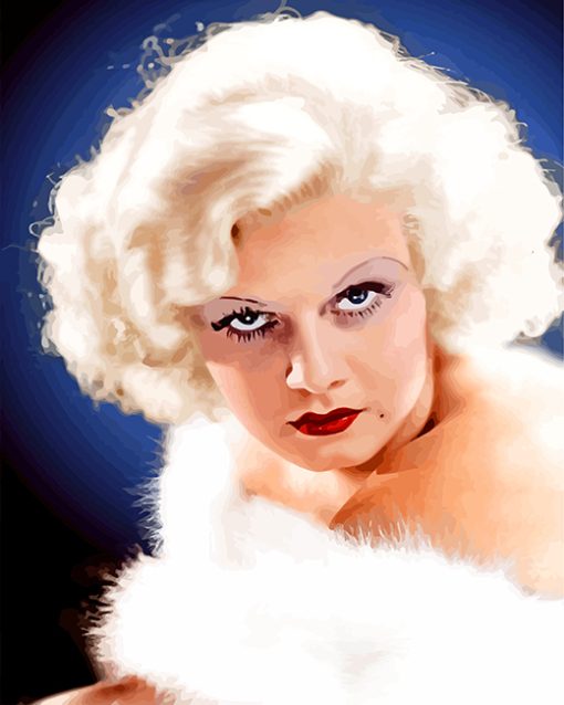 jean harlow paint by numbers