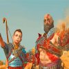 Kratos And Atreus Paint By Numbers