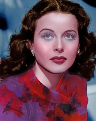 Lamarr Hedy Actress paint by numbers