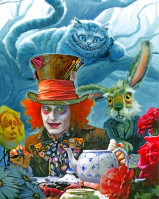 Alice In Wonderland Disney - Paint By Number - Paint by Numbers for Sale