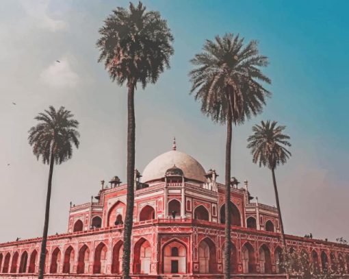 new-delhi-Humayuns-Tomb-paint-by-numbers