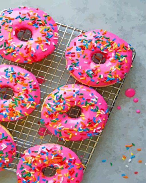 pink-Doughnuts-paint-by-numbers