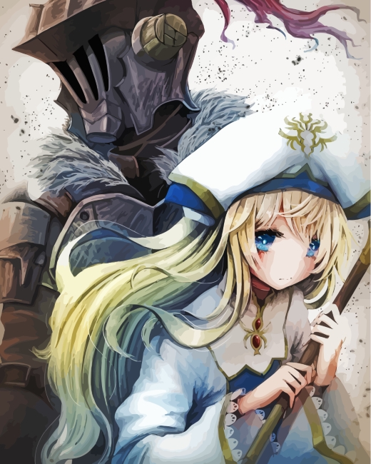 priestess and goblin slayer (goblin slayer!) drawn by adyisu