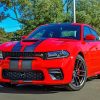 red-dodge-charger-scat-pack-paint-by-numbers
