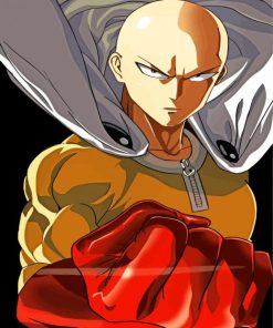 saitama-one-punch-man-paint-by-number