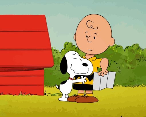 snoopy And charlie brown paint by number