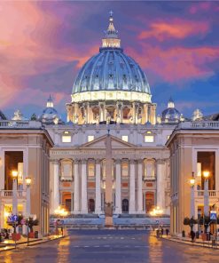 Vatican St Peters Basilica paint by number