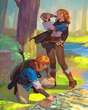 Zelda Game paint by numbers