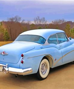 Blue 1953 Buick Skylark Vintage Car-paint-by-number