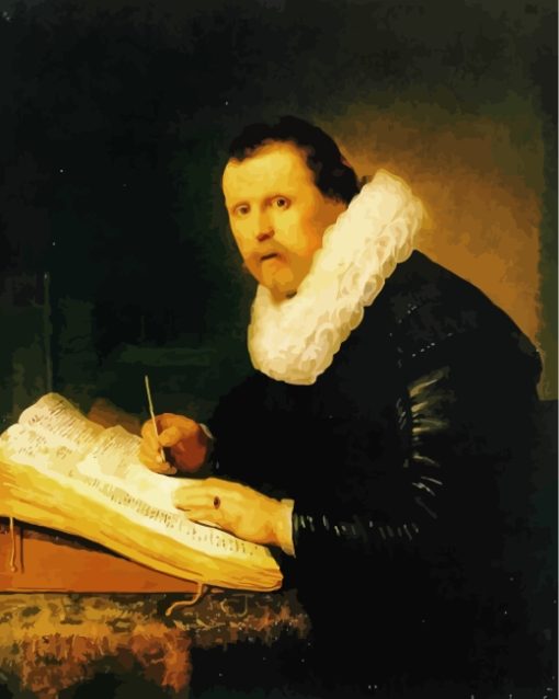 A Scholar Rembrandt paint by numbers
