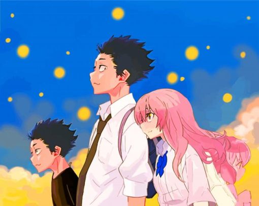 A Silent Voice Anime paint by numbers