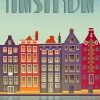 Amsterdam Buildings paint by numbers