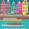 Amsterdam Poster paint by numbers