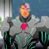 Animation Cyborg Hero paint by numbers