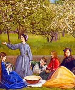 Apple Blossoms Millais paint by numbers