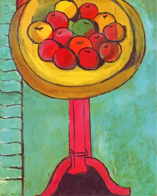 Apples On Table By Henri Matisse paint by numbers