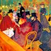 At The Moulin Rouge By Lautrec paint by numbers
