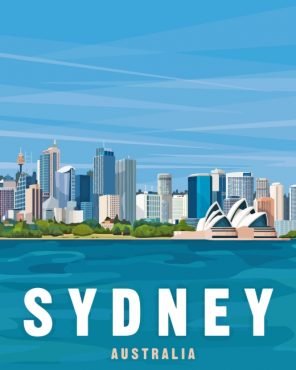 Australi Sydney City paint by numbers