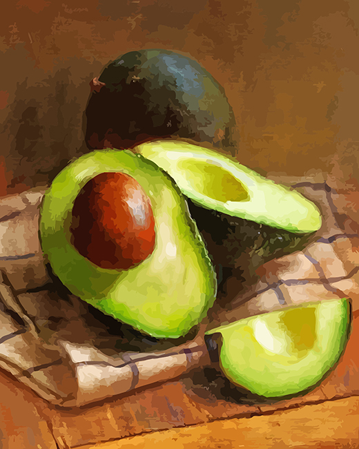 Avocado Still Life By Paul Cezanne paint by numbers