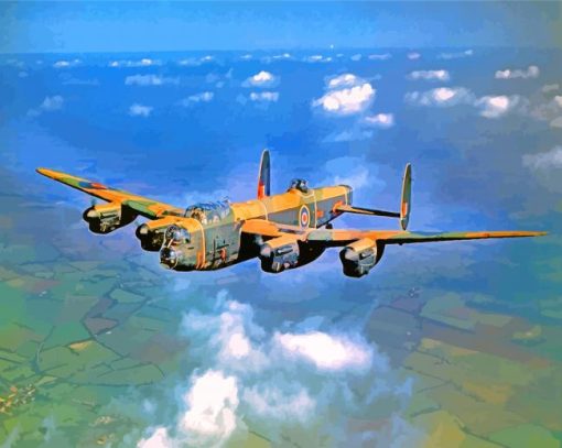 Avro Lancaster Aircraft paint by numbers