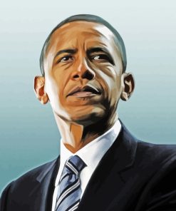 Barack Hussein Obama President paint by numbers