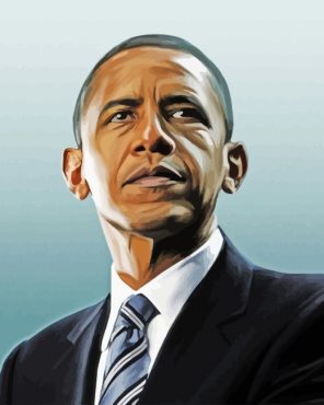 Barack Hussein Obama President paint by numbers