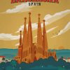 Barcelona Spain paint by numbers