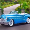Blue Classic Car Buick Skylark paint by numbers