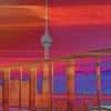CN Tower Toronto paint by numbers