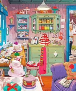 Cakes Shop paint by numbers