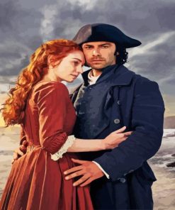 Captain Ross Poldark And Demelza paint by numbers