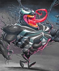 Caricature Venom Art Copy paint by numbers