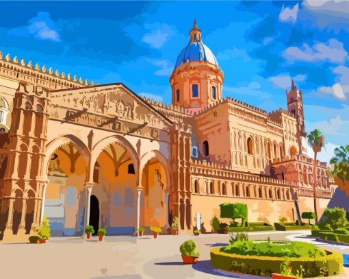 Cattedrale Di Palermo Spain paint by numbers