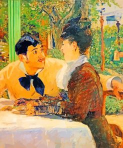 Chez Le Pere Lathuille By Manet paint by numbers